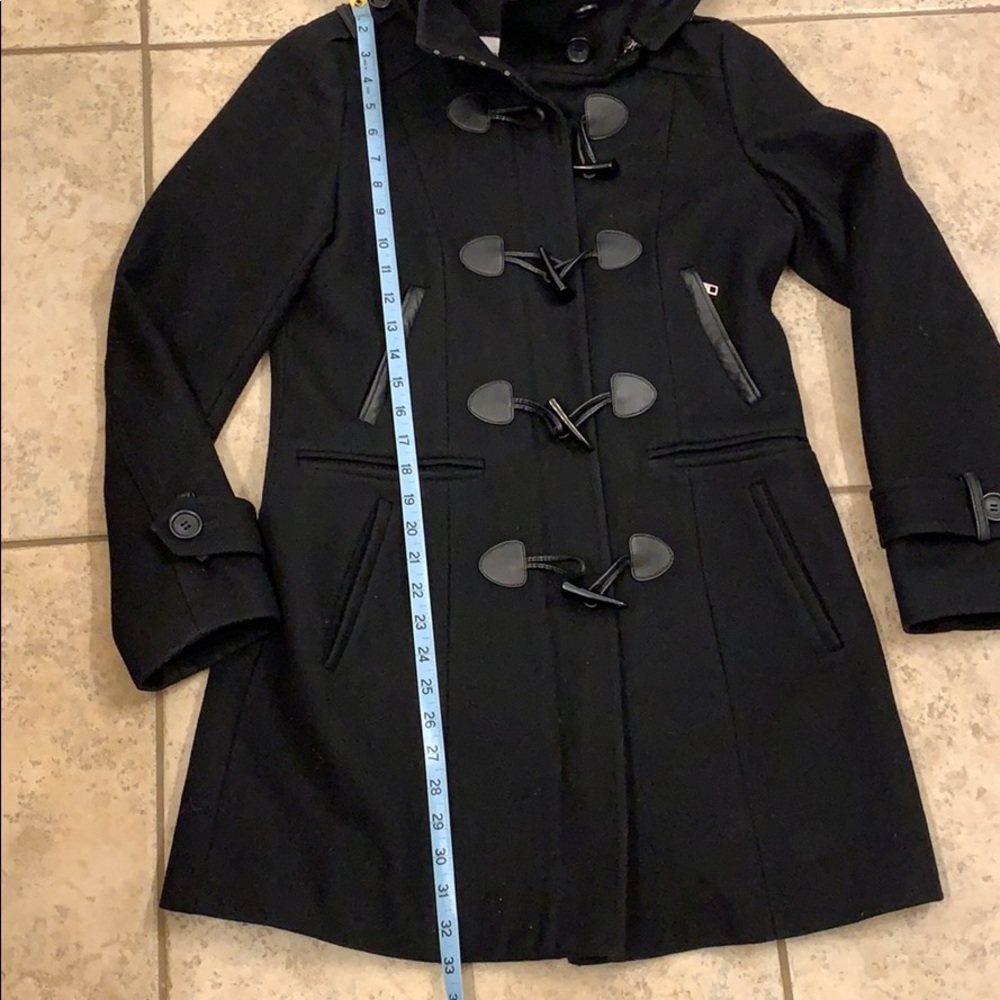 Tommy Hilfiger Wool Blend Coat Black XS - Picture 5 of 8